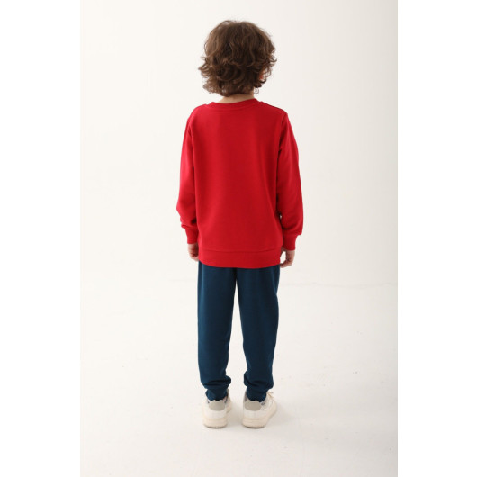 Red Boy Tracksuit Set