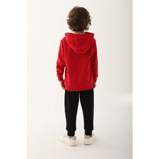 Red Boy Tracksuit Set