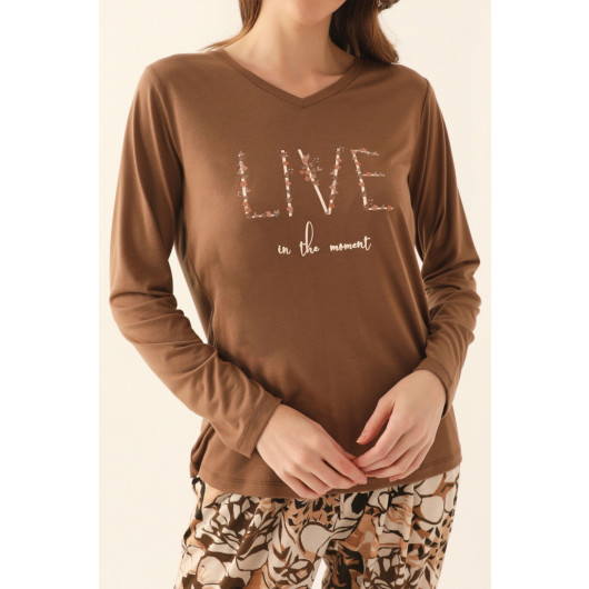 Women Long Sleeve Pajama Set