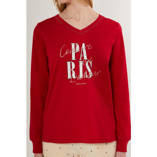 Pierre Cardin Paris Women Long Sleeve Pajama Set