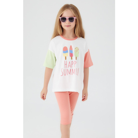 Rolypoly Happy Summer Girls Capri Set