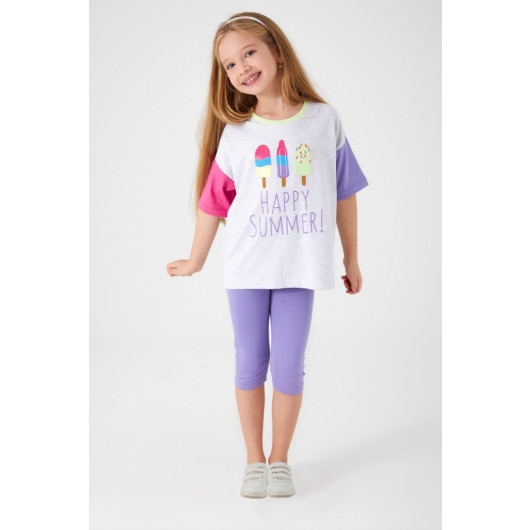 Rolypoly Happy Summer Girls Capri Set