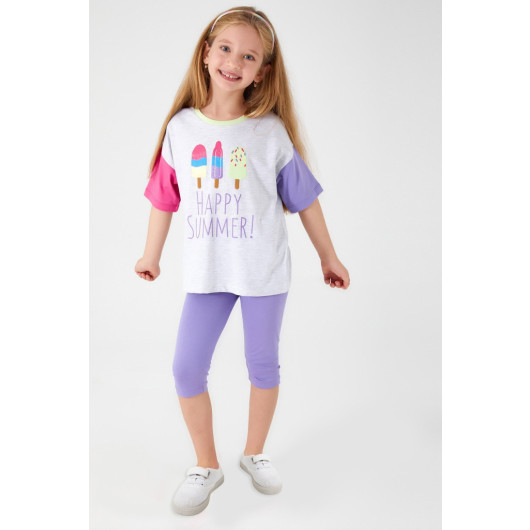 Rolypoly Happy Summer Girls Capri Set