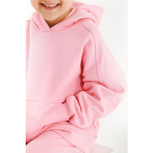 Hooded Girl Tracksuit Set