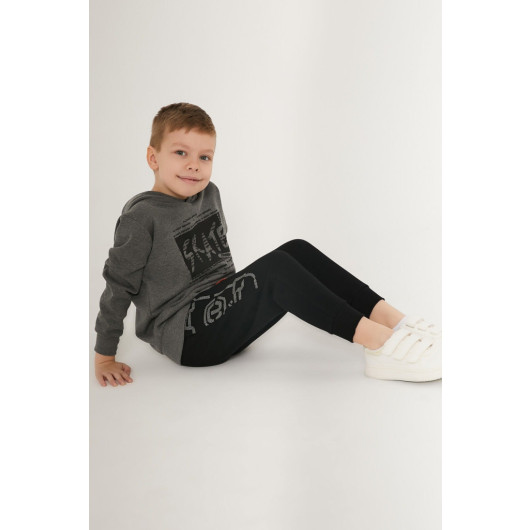 Skate Navy Blue Boy Tracksuit Set