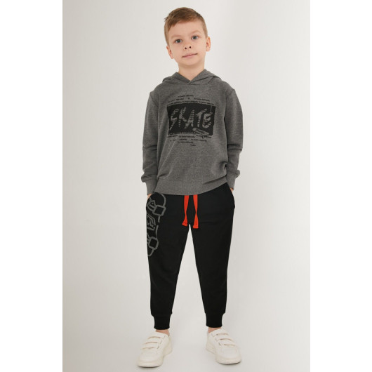 Skate Navy Blue Boy Tracksuit Set