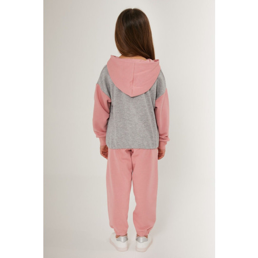 Star Gray Girl Tracksuit Set