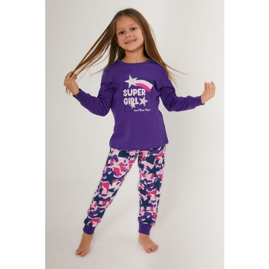 Magic Pink Girl Long Sleeve Pajama Set