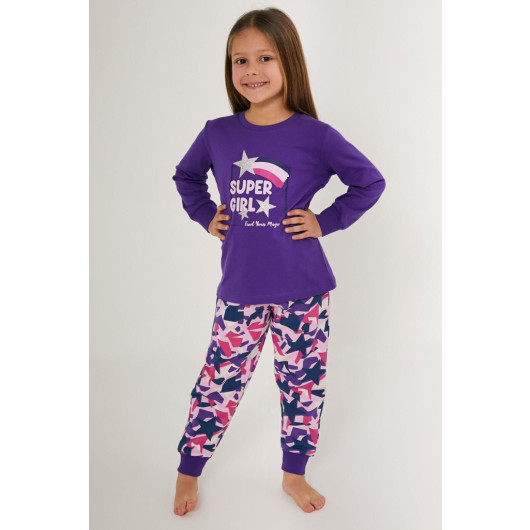 Magic Pink Girl Long Sleeve Pajama Set