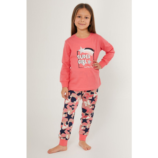 Magic Pink Girl Long Sleeve Pajama Set