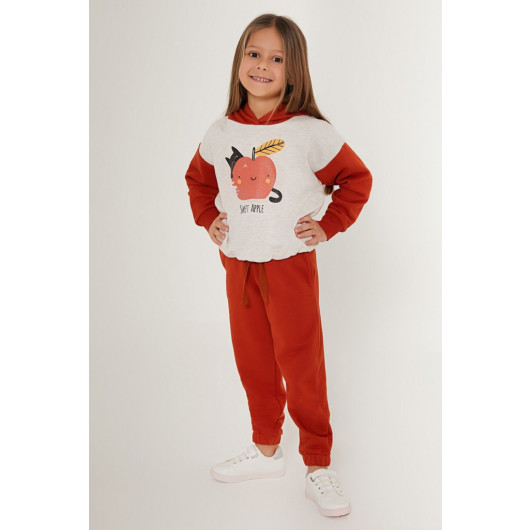 Sweet Apple Blue Girls Tracksuit Set