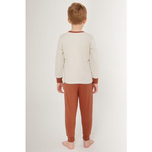 Gray Boy Long Sleeve Pajama Set