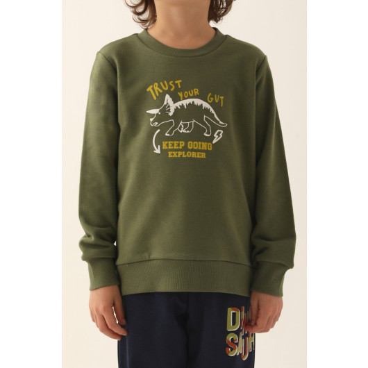 Trust Your Gut Green Boys Tracksuit Set