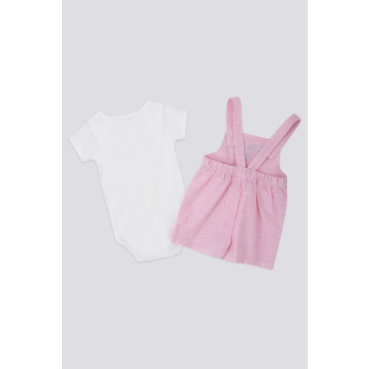 Delicate Candy Baby Tshirt Salopette Set