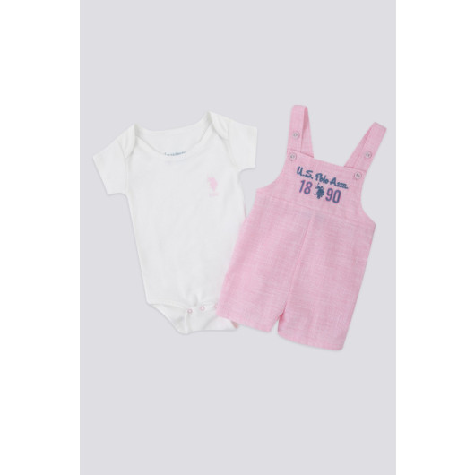 Delicate Candy Baby Tshirt Salopette Set