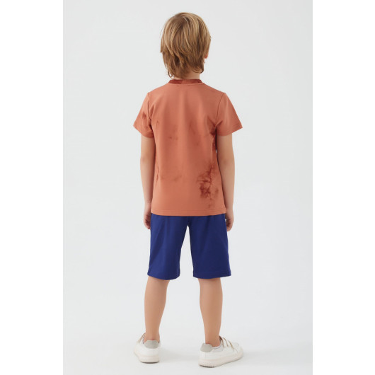 Boy Licensed Chirping Pattern Tshirt Shorts Set