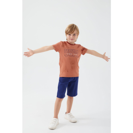 Boy Licensed Chirping Pattern Tshirt Shorts Set