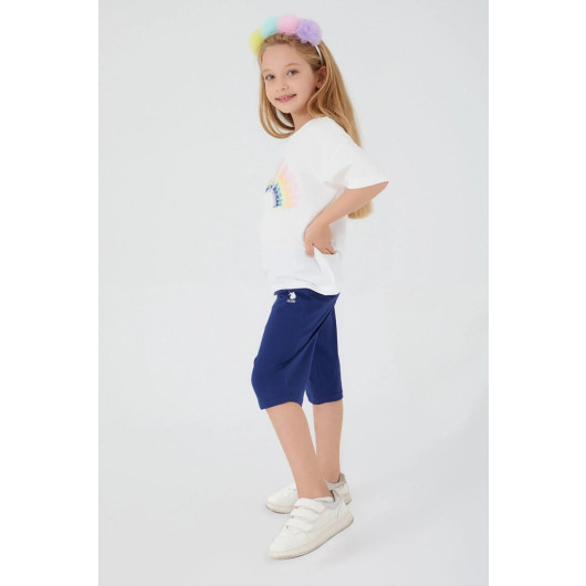 Inclined Writings Girls Capri Set