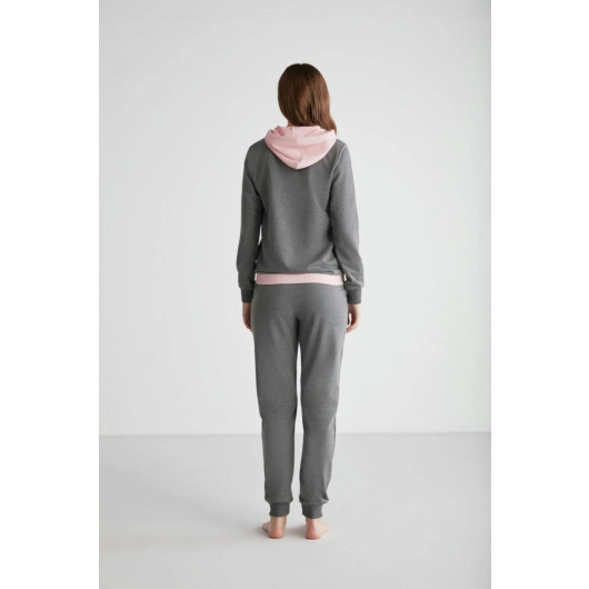 Women Hooded Pajama Set