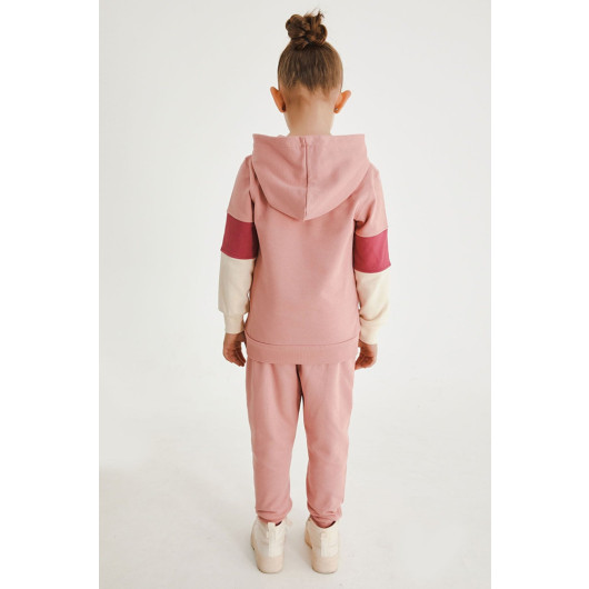 Girl Kangaroo Pocket Tracksuit Set