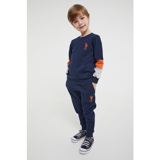 Boy Kangaroo Pocket Tracksuit Set