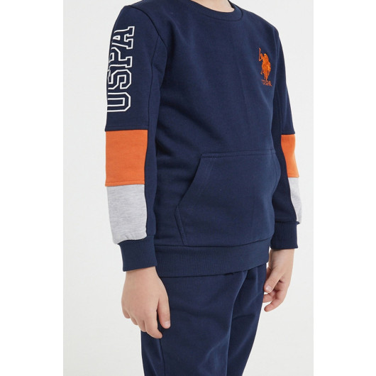 Boy Kangaroo Pocket Tracksuit Set