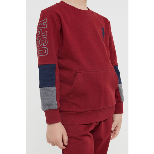 Boy Kangaroo Pocket Tracksuit Set