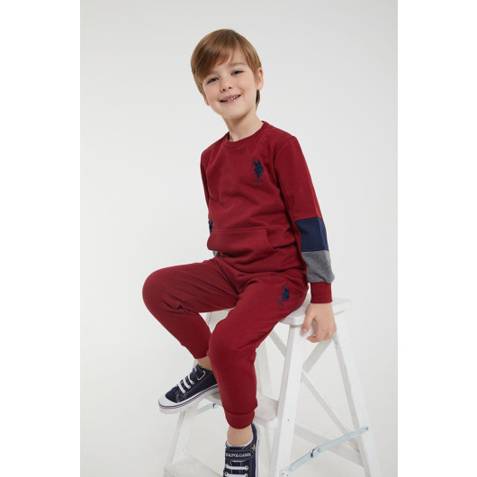 Boy Kangaroo Pocket Tracksuit Set