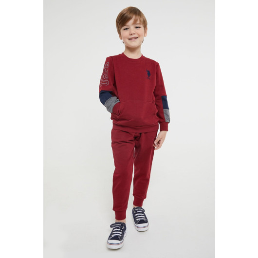 Boy Kangaroo Pocket Tracksuit Set