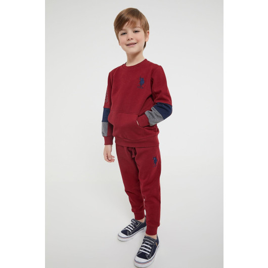 Boy Kangaroo Pocket Tracksuit Set