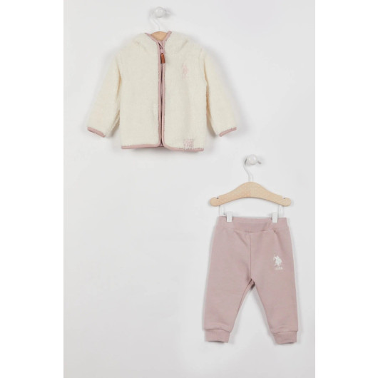 Baby Girl Long Sleeve Fleece Set