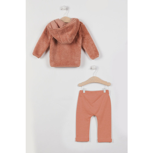 Baby Girl Long Sleeve Fleece Set