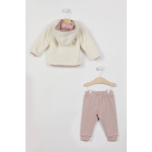 Baby Girl Long Sleeve Fleece Set