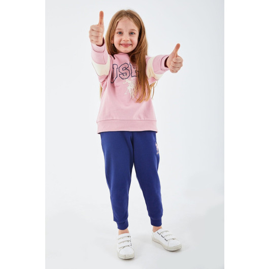 Classic Girl Ribbed Tracksuit Set