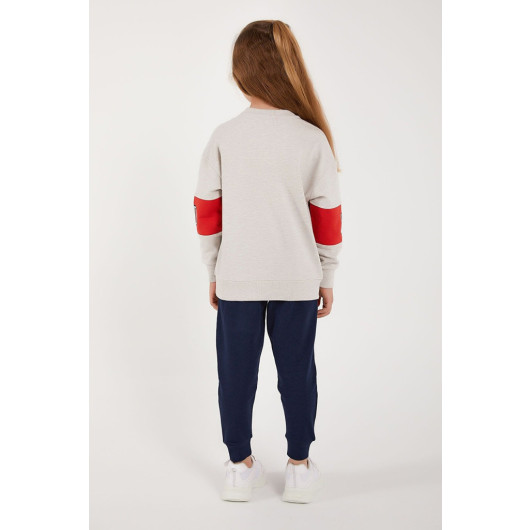 Classic Girl Ribbed Tracksuit Set