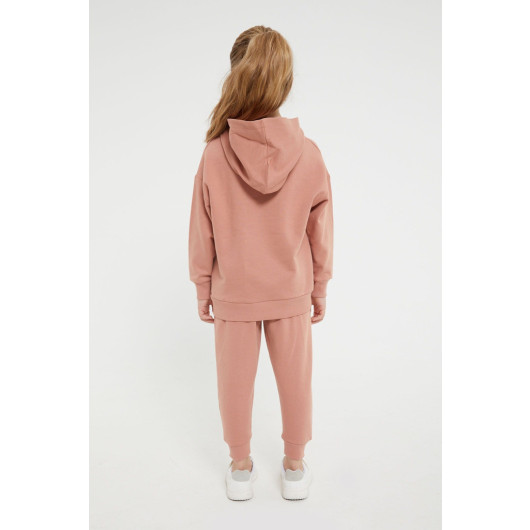 Classic Candy Pink Girls Tracksuit Set