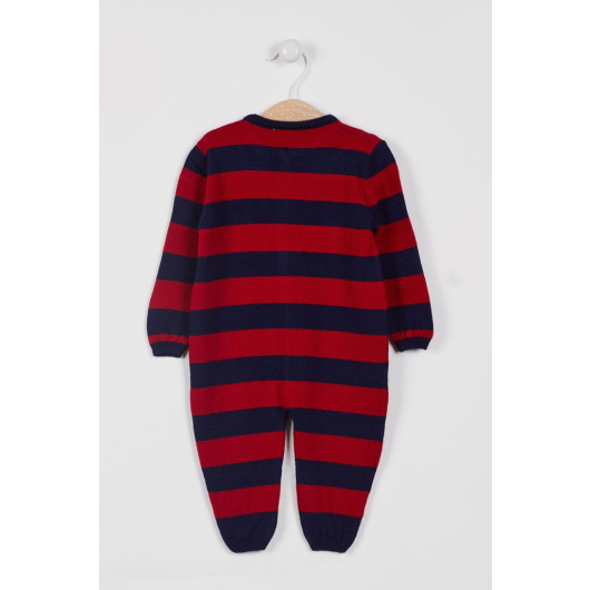 Licensed Striped Baby Jumpsuit Without Booties
