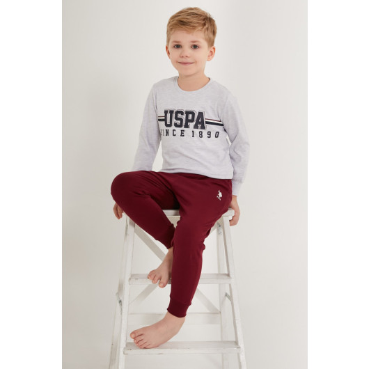 Pattern Boy Long Sleeve Pajama Set