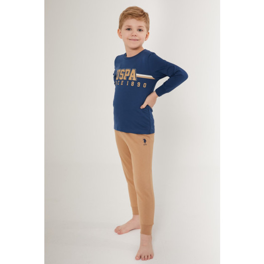 Pattern Boy Long Sleeve Pajama Set