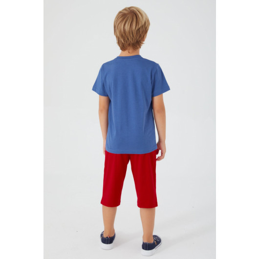 Vivid Natural Silk Boy Bermuda Set