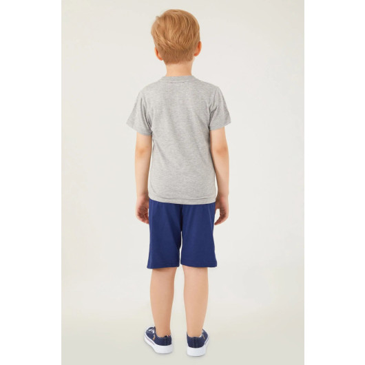 Vivid Natural Silk Boy Bermuda Set