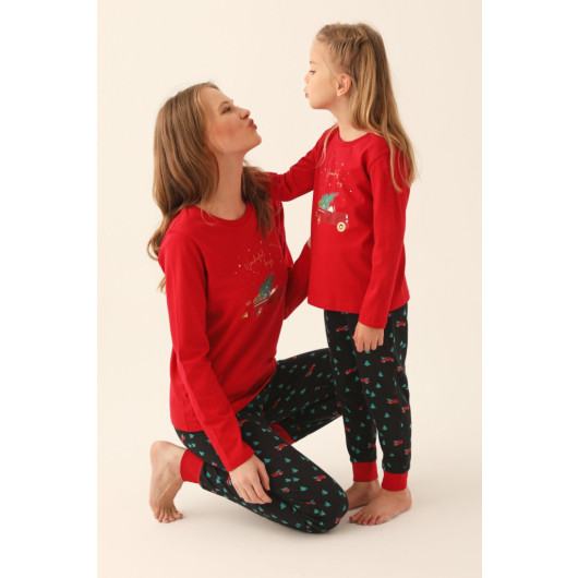 Wonderful Days Red Women Long Sleeve Pajama Set