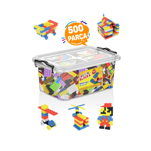 Funny Blocks Micro Block 500 Pieces Building Blocks With Plastic Box