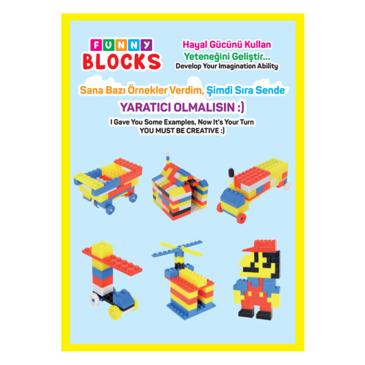 Funny Blocks Mini 100 Pieces Fun Blocks