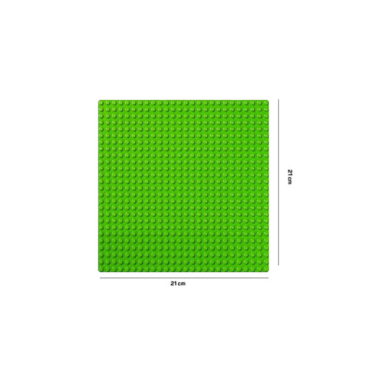 أرضية للمكعبات مرنة خضراء مقاس 21X21 سم