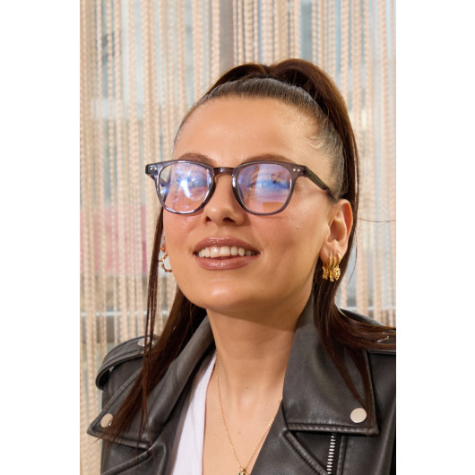 Women Blue Light Protection Glasses Smoked