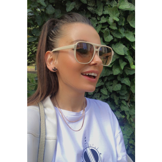 Unisex Sunglasses Beige