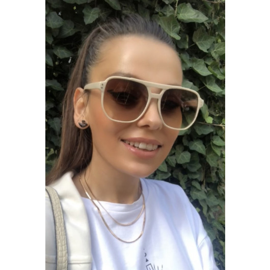 Unisex Sunglasses Beige