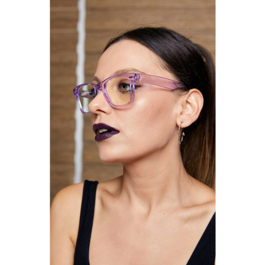 Unisex Blue Light Protective Glasses Purple