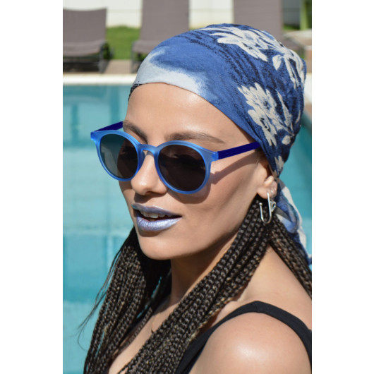 Blue Unisex Sunglasses Black